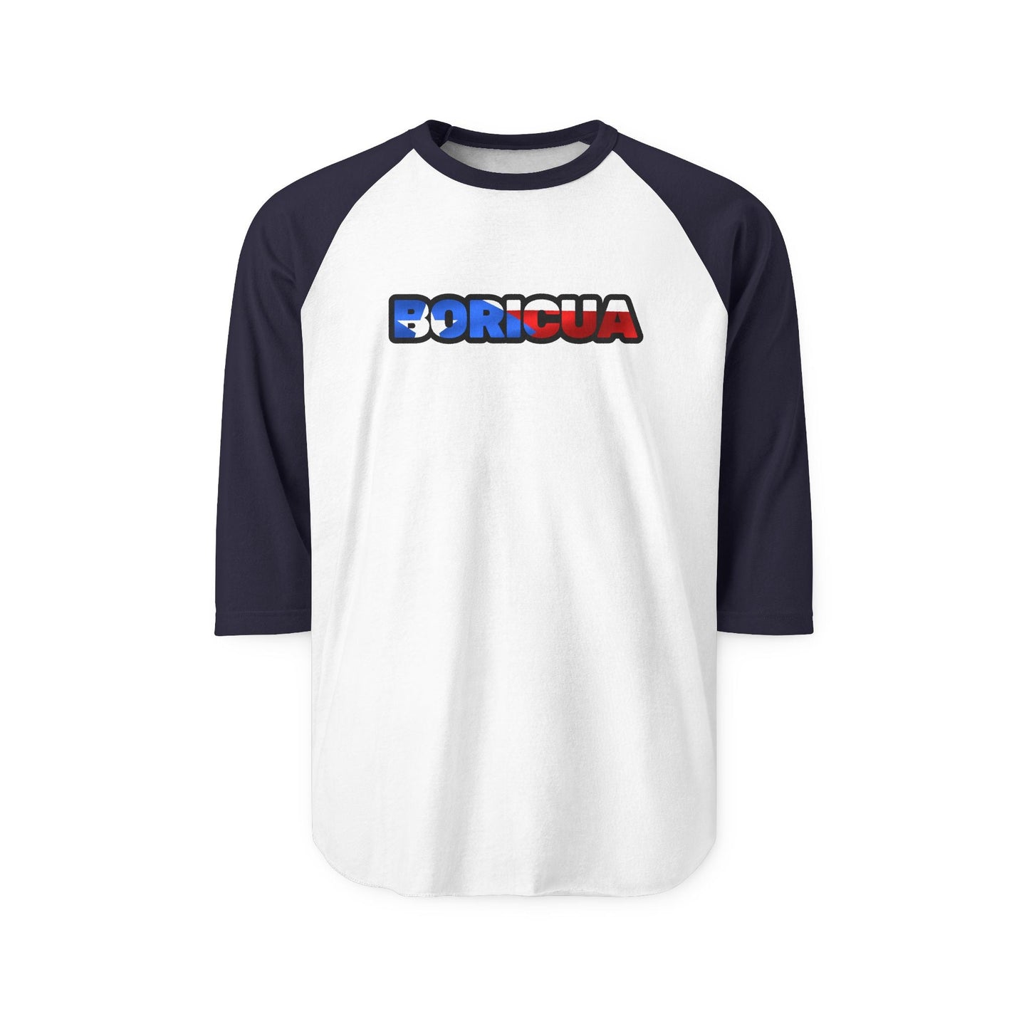 Boricua Three-Quarter Sleeve Raglan Shirt