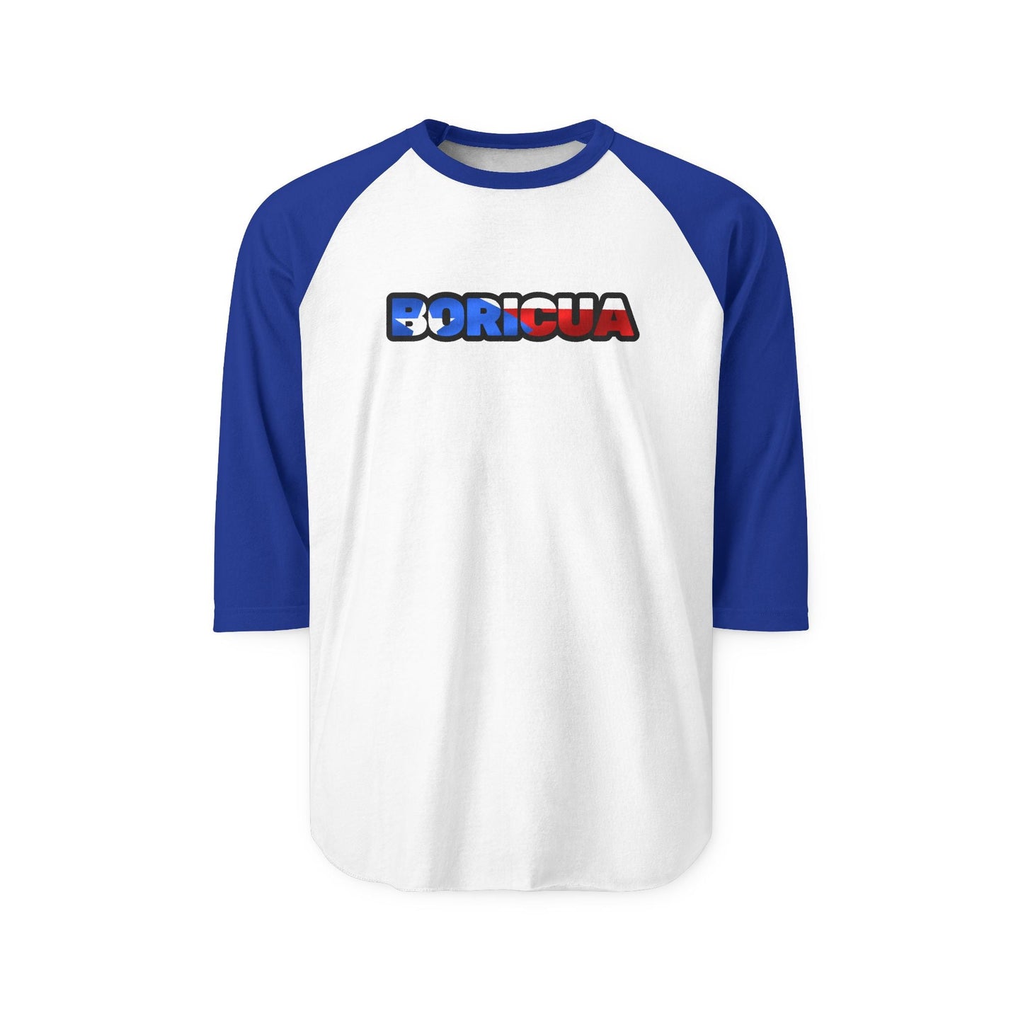 Boricua Three-Quarter Sleeve Raglan Shirt