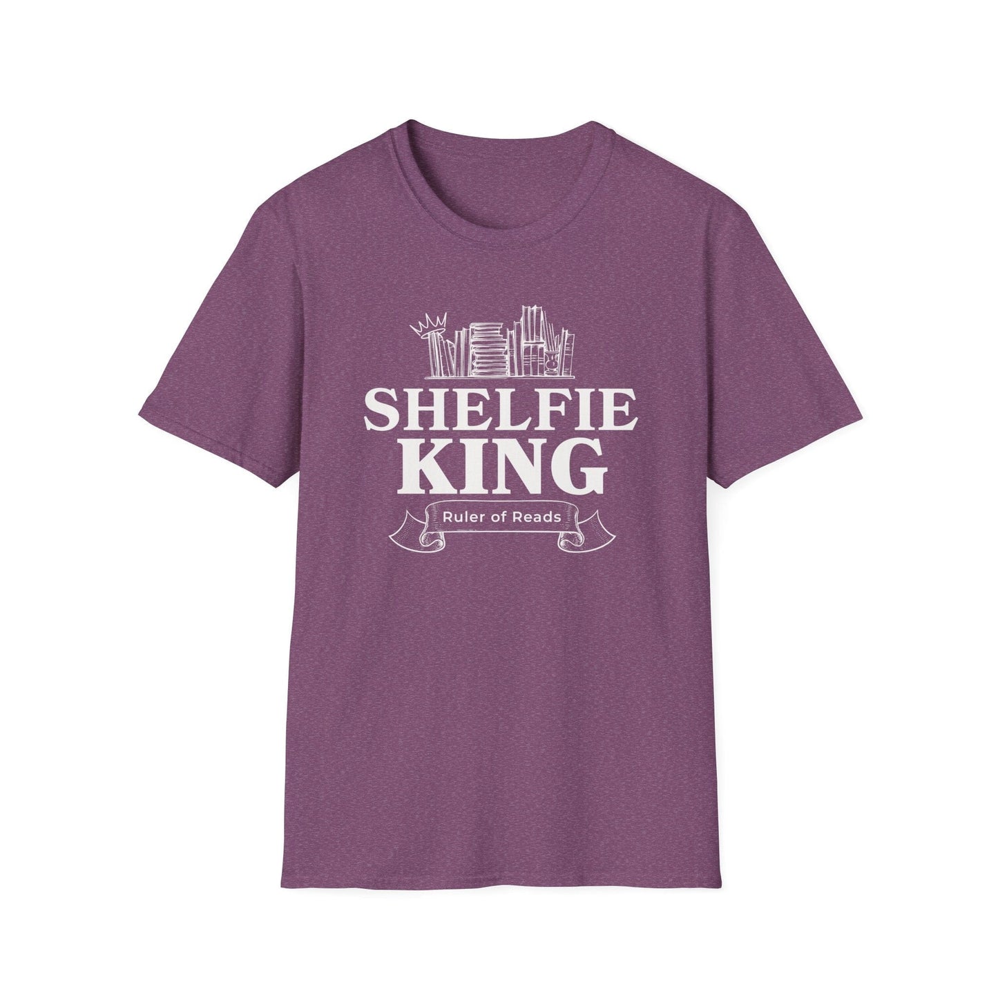 Shelfie King T-Shirt - Rule Your Reading Realm