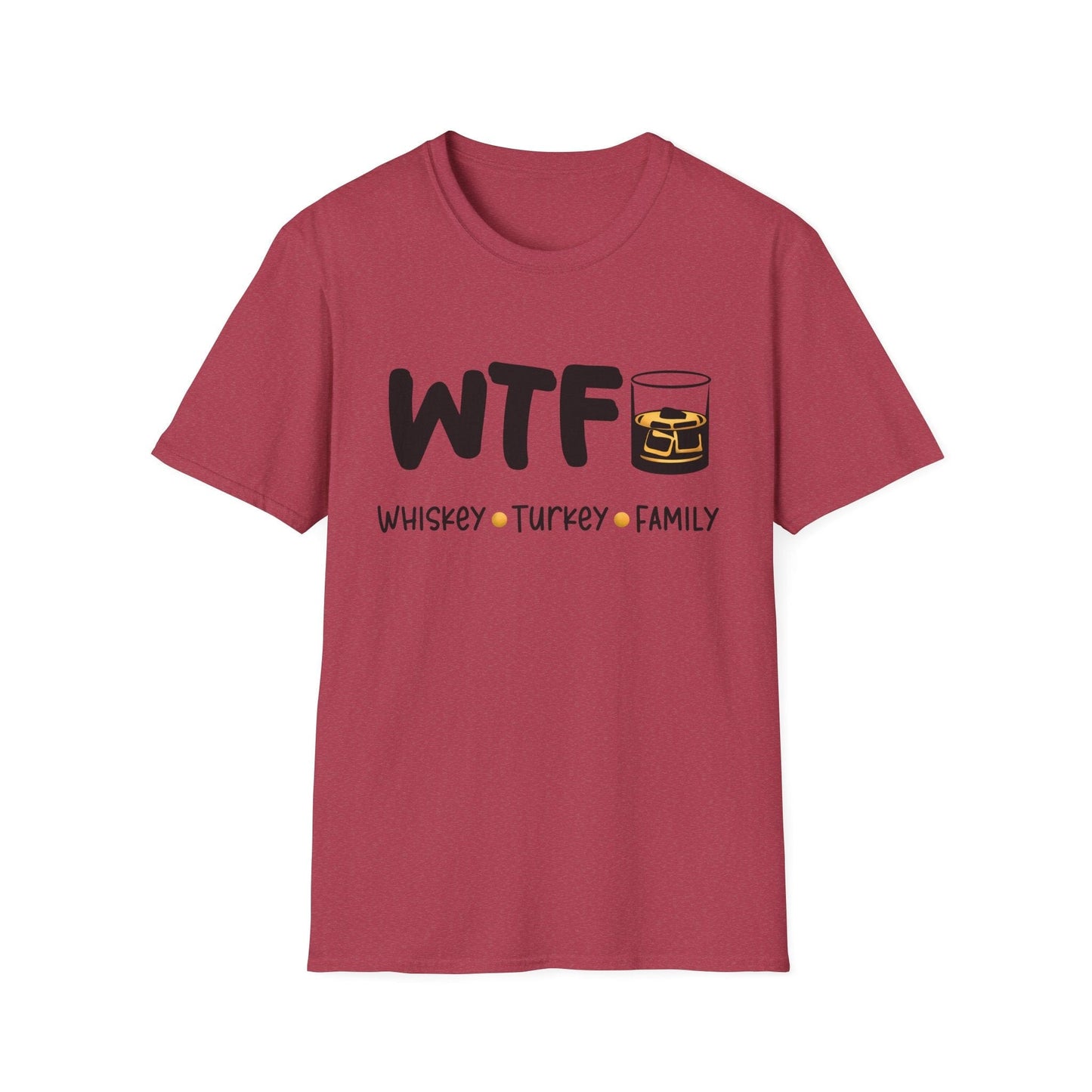 WTF – Whiskey, Turkey, Family Funny Thanksgiving T-Shirt