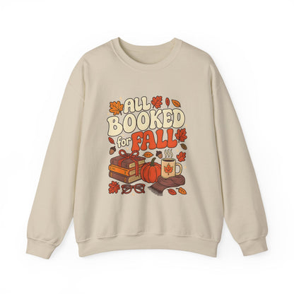 All Booked for Fall - Book Lover Sweatshirt