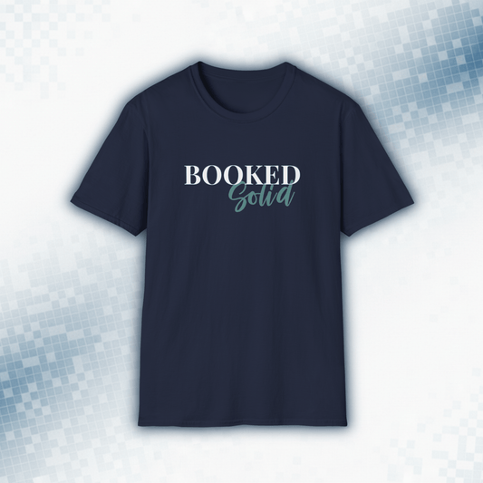 Booked Solid - Vintage Book Lover Tee