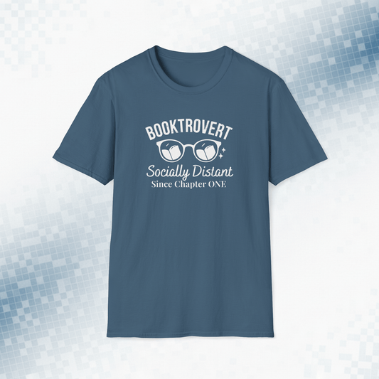 Booktrovert - Socially Distant Book Lover's Tee
