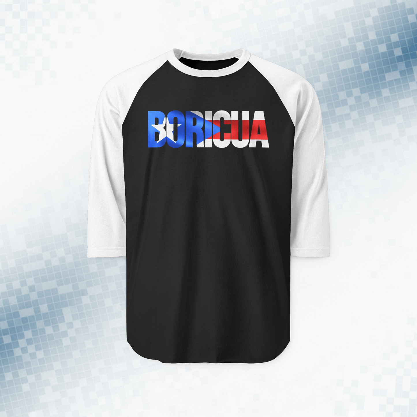 Boricua Pride – Puerto Rican Flag Raglan Tee