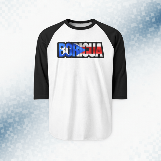 Boricua Pride – Puerto Rican Flag Raglan Tee
