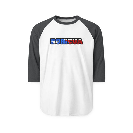 Boricua Three-Quarter Sleeve Raglan Shirt