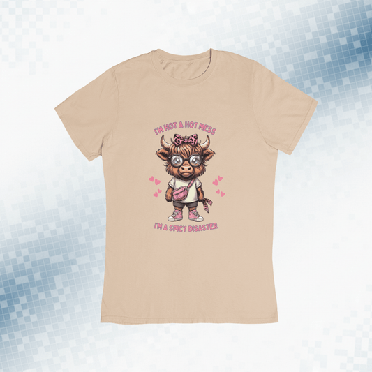 Cute and Sassy Highland Cow Softstyle T-Shirt