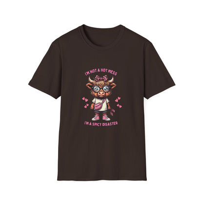 Cute and Sassy Highland Cow Softstyle T-Shirt