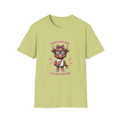 Cute and Sassy Highland Cow Softstyle T-Shirt