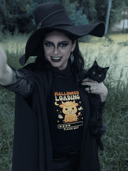 Cute Highland Cow Halloween T-Shirt