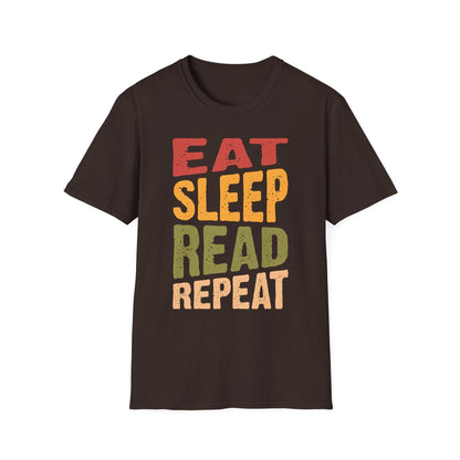 Eat Sleep Read Repeat - Book Lover T-Shirt