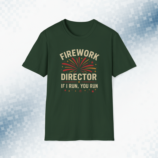 Firework Director – If I Run, You Run Vintage Tee