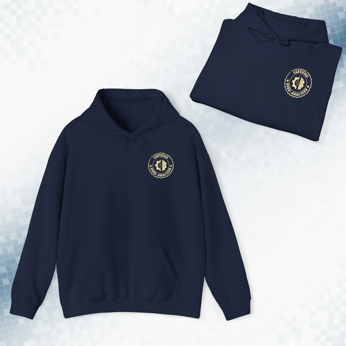 Hang On Let Me Overthink This - Funny Vintage Hoodie