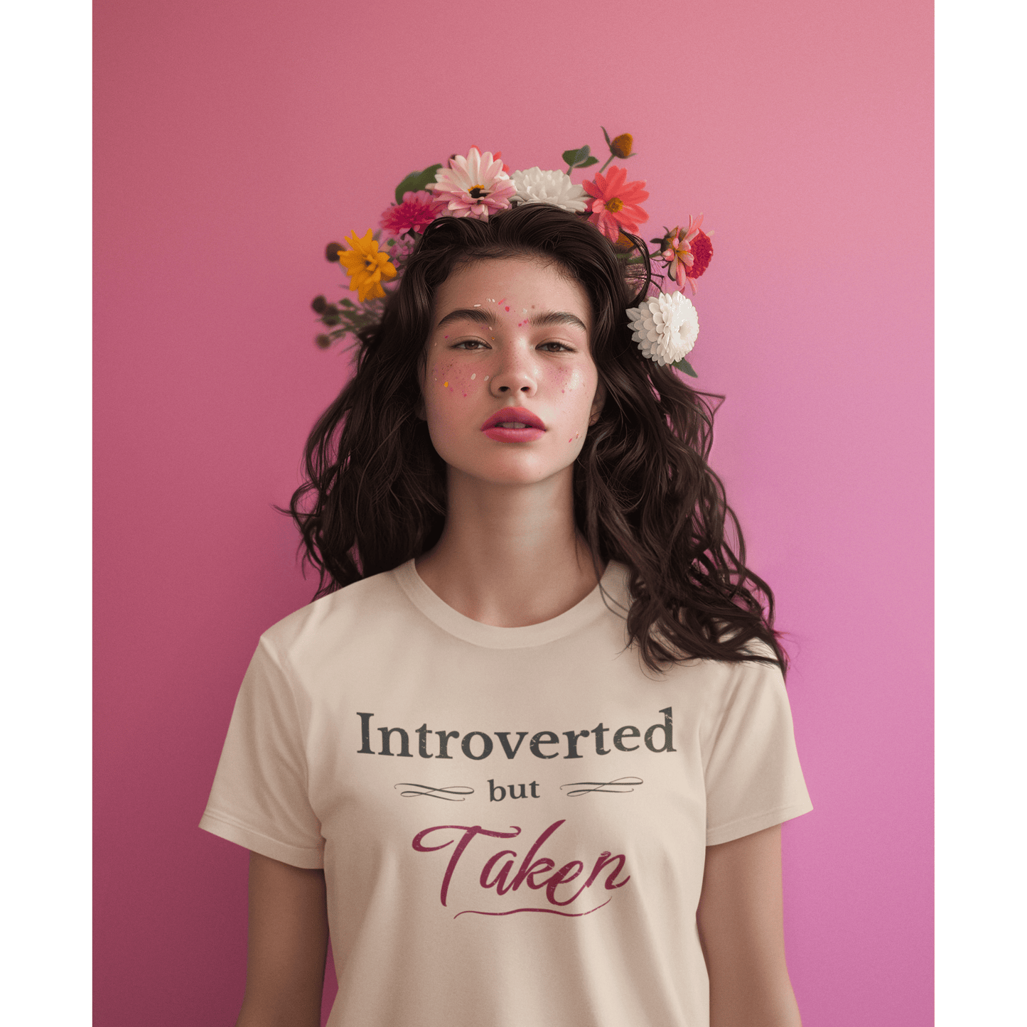 Introverted But Taken – Vintage Romantic Tee
