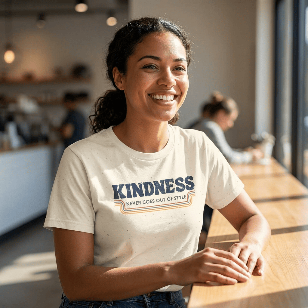 Kindness Never Goes Out Of Style - Vintage Retro Tee
