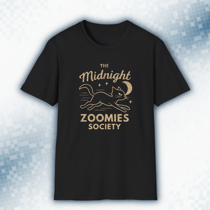 Midnight Zoomies Society - Vintage Cat Tee