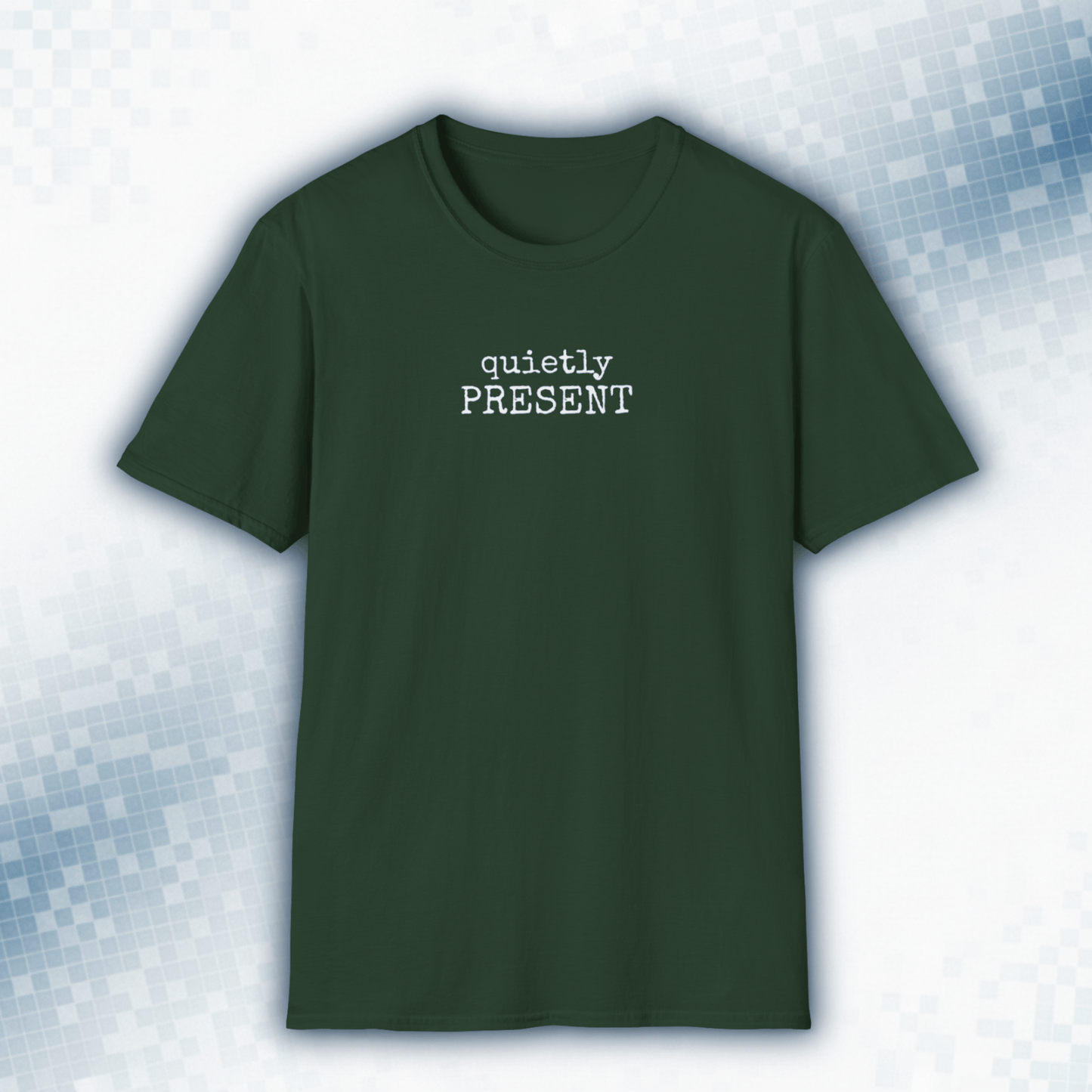 Quietly Present — Minimalist Introvert Tee