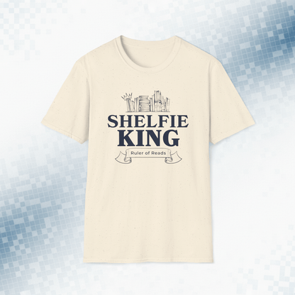 Shelfie King T-Shirt - Rule Your Reading Realm