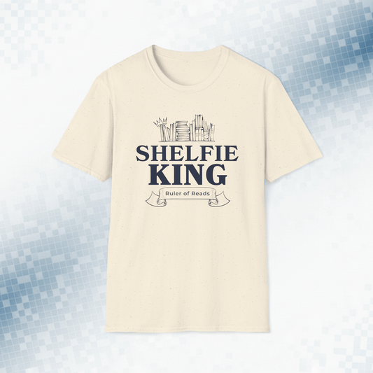 Shelfie King T-Shirt - Rule Your Reading Realm