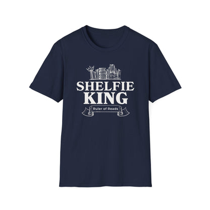 Shelfie King T-Shirt - Rule Your Reading Realm