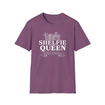 Shelfie Queen T-Shirt - Rule Your Reading Realm