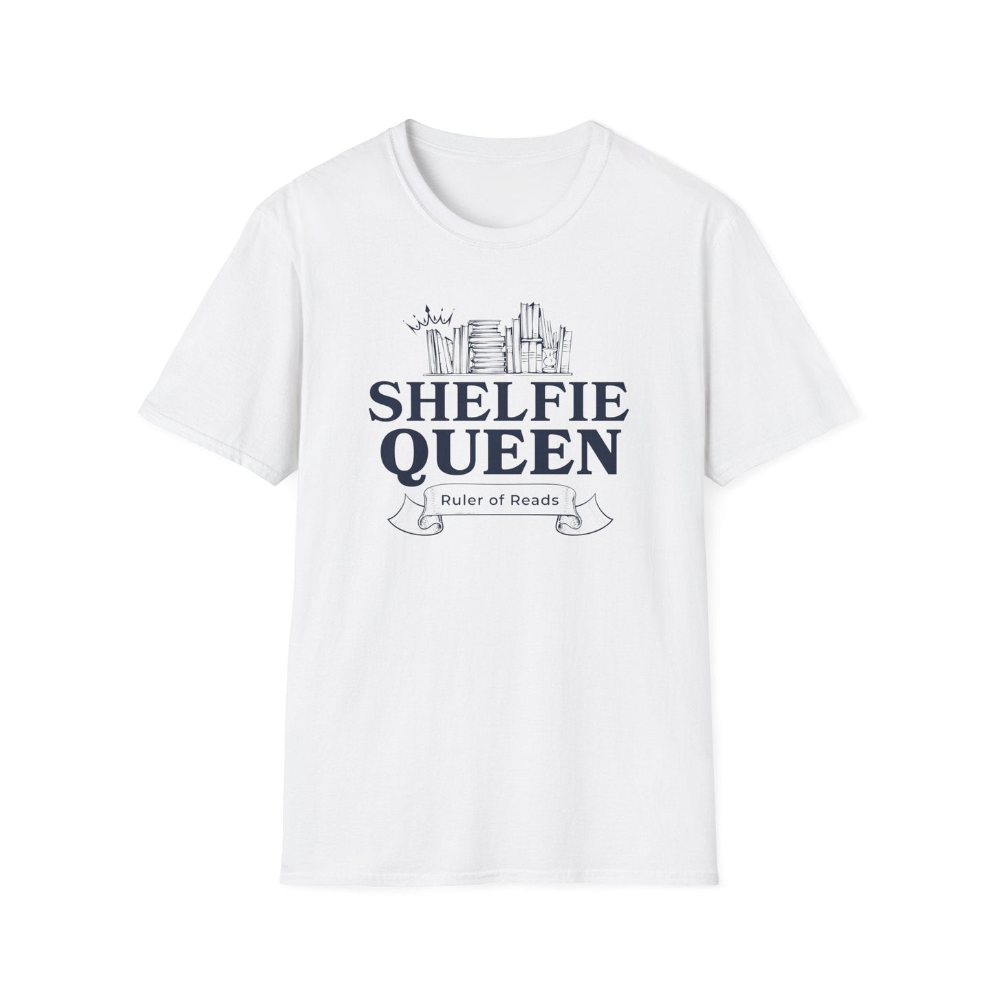 Shelfie Queen T-Shirt - Rule Your Reading Realm