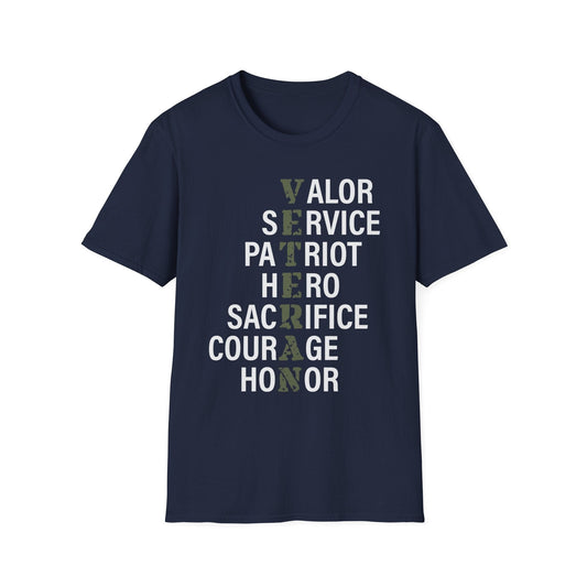 Valor & Service Veteran T-Shirt
